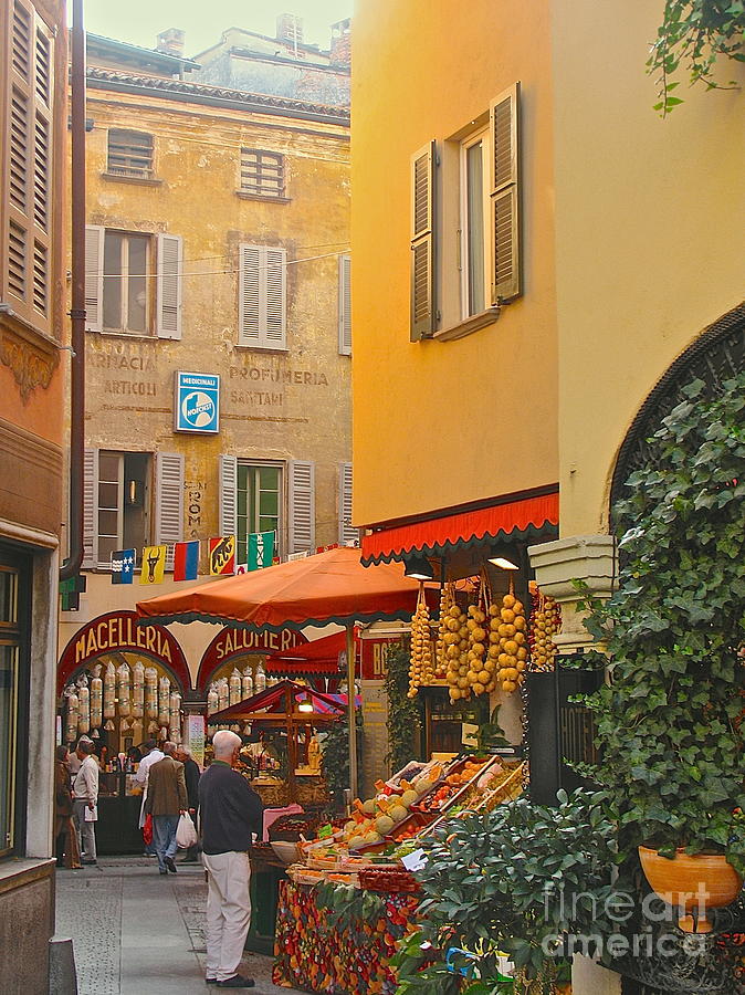 Lugano Market Photograph by Suzanne Oesterling