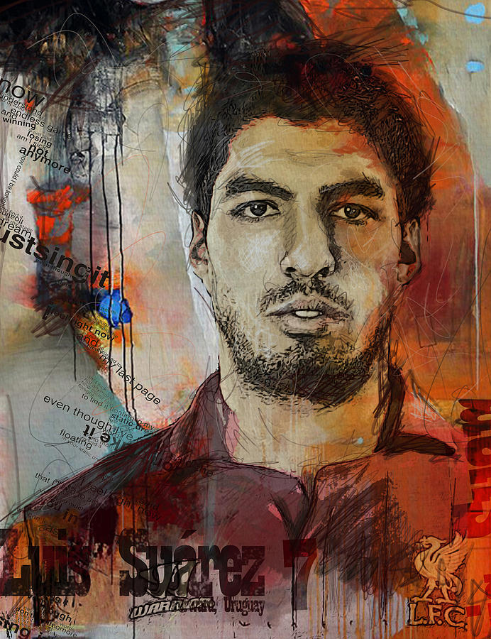 Luis Suarez Painting - Luis Suarez by Corporate Art Task Force Luis Suarez Painting - Luis Suarez by Corporate Art Task Force