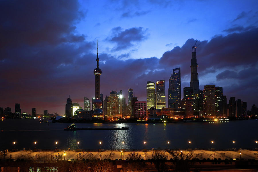 Lujiazui At Dawn Photograph by Genos Image