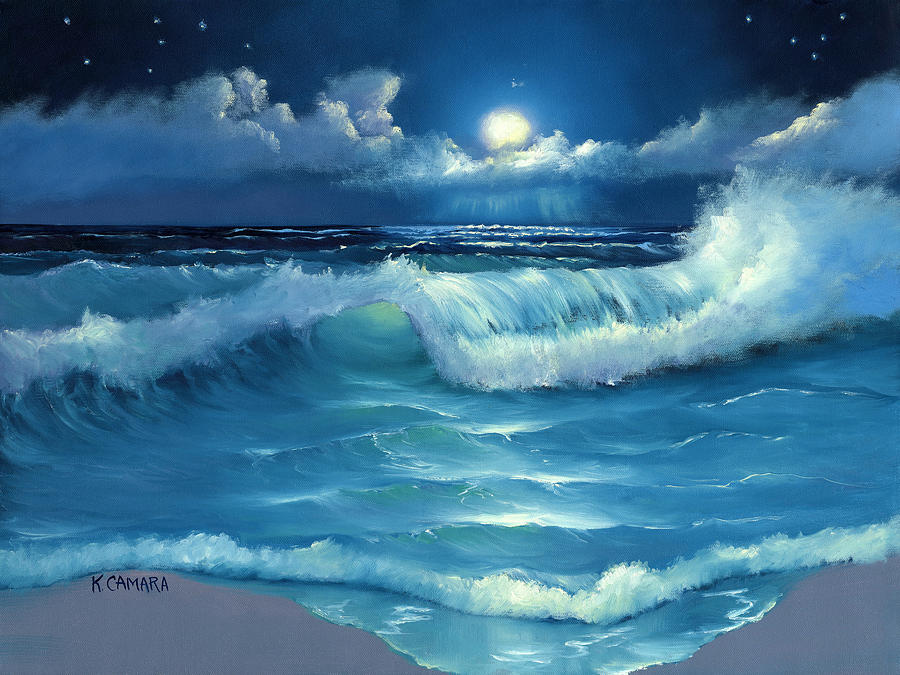 Lullaby in Moonlight Painting by Kathie Camara