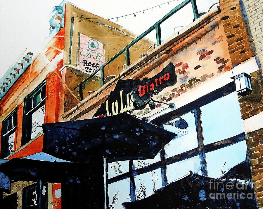 Lulu Asian Bistro Painting by Tom Riggs