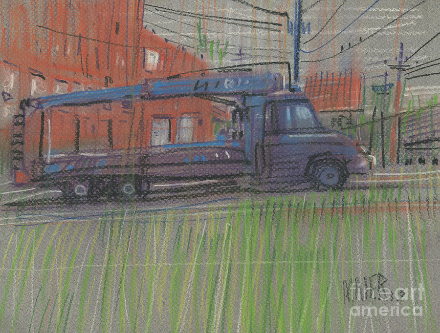 Lumber Truck Painting by Donald Maier
