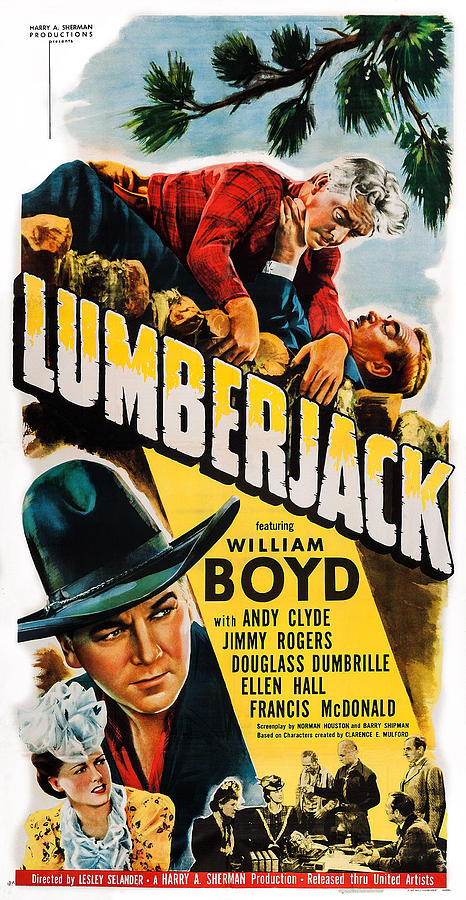 Movie Photograph - Lumberjack, Top And Bottom William by Everett