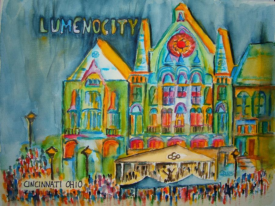 Cincinnati Painting - Lumenocity  by Elaine Duras