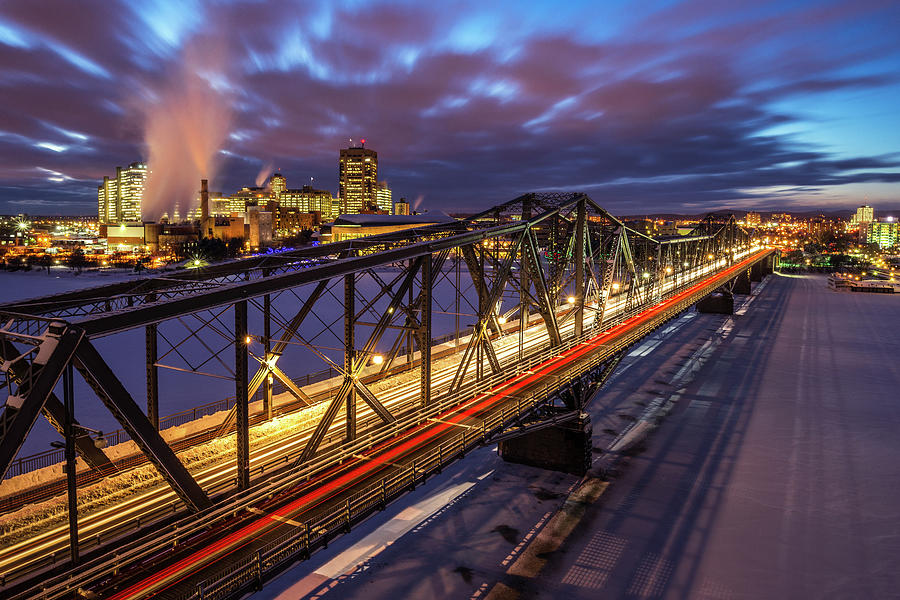 Luminous Alexandra Bridge In Winter Photograph by Wichan Yingyongsomsawas