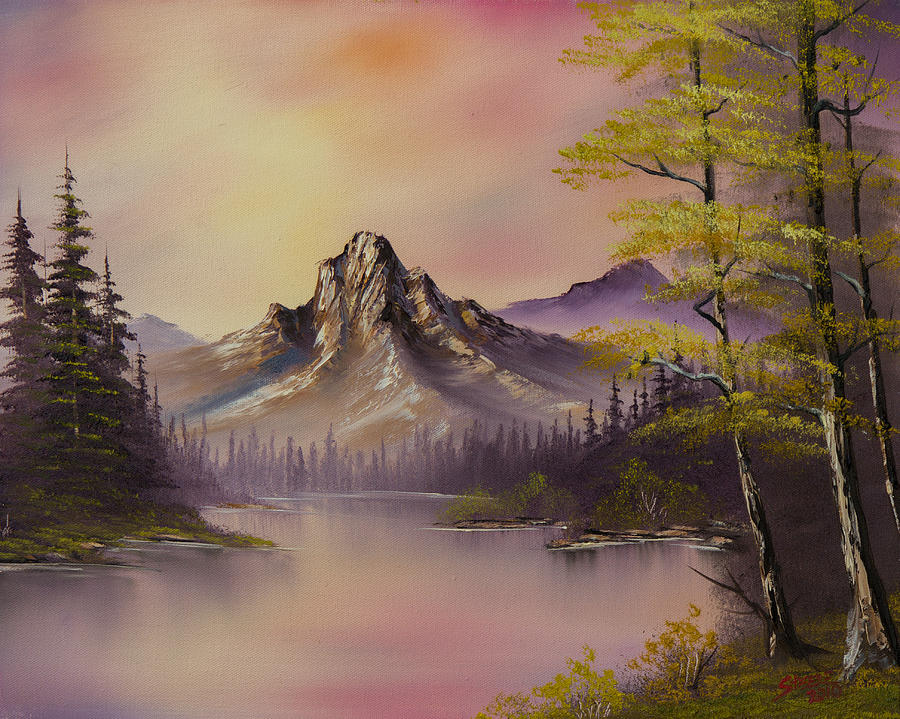 Luminous Lake Painting by Chris Steele