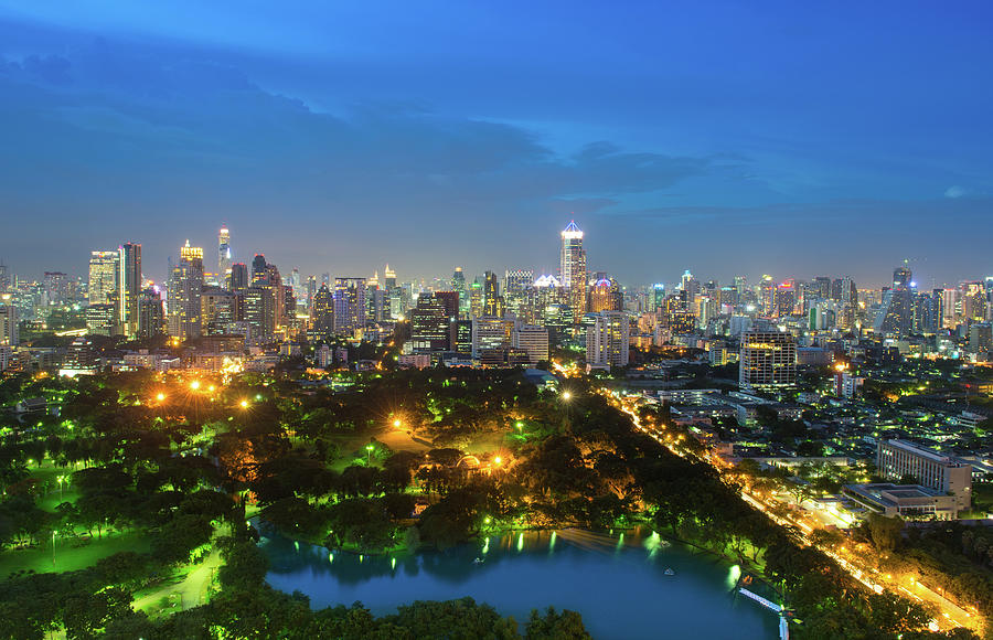 Lumpini Park In Bangkok Photograph by Ironheart