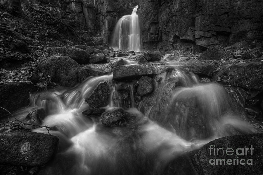 Lumsdale Falls 1.0 BW Photograph by Yhun Suarez