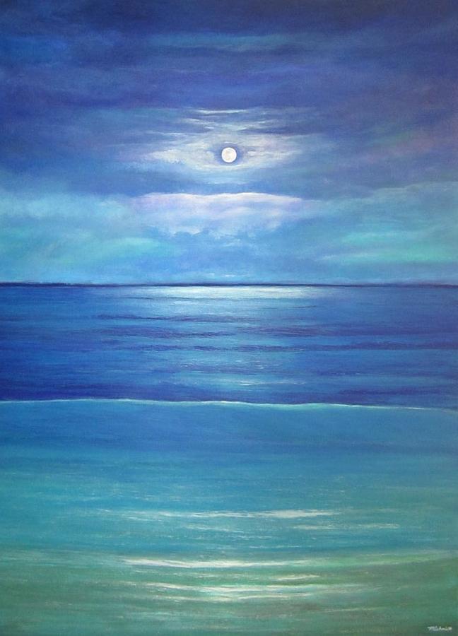 Luna del Mar Painting by Maureen Schmidt - Fine Art America