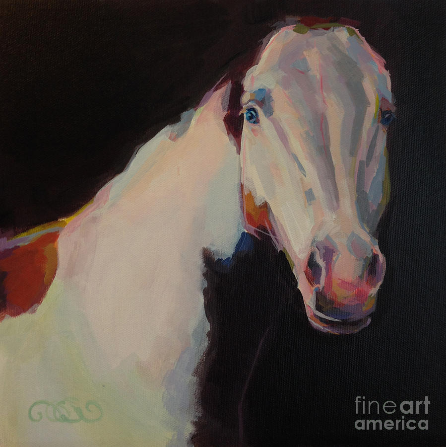 Black And White Painting - Luna II  by Kimberly Santini