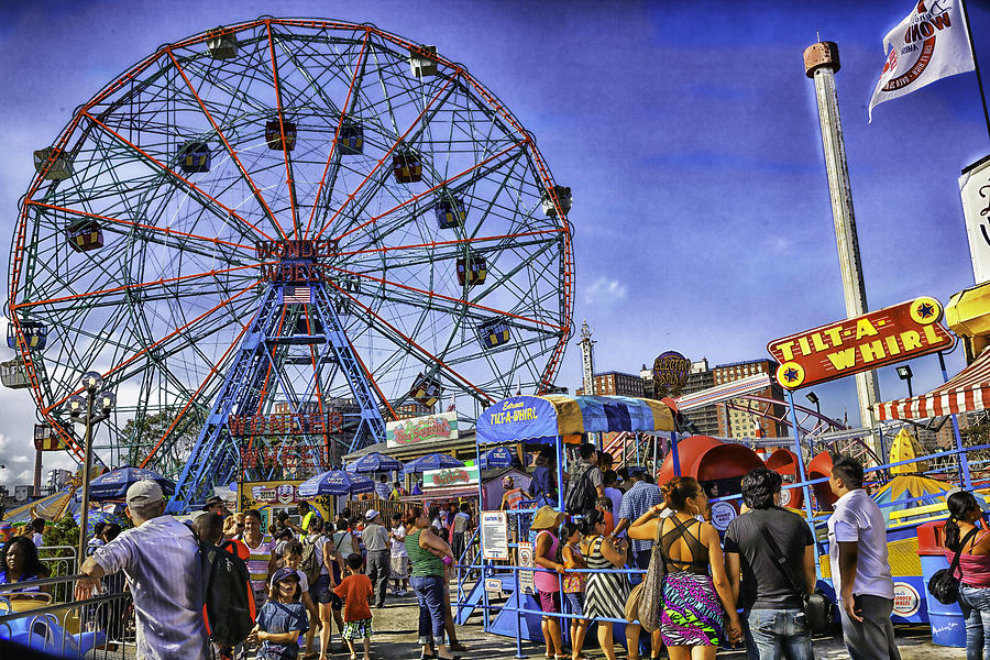 Denos Wonder Wheel - Coney Island  - Brooklyn, New York Photograph by Madeline Ellis