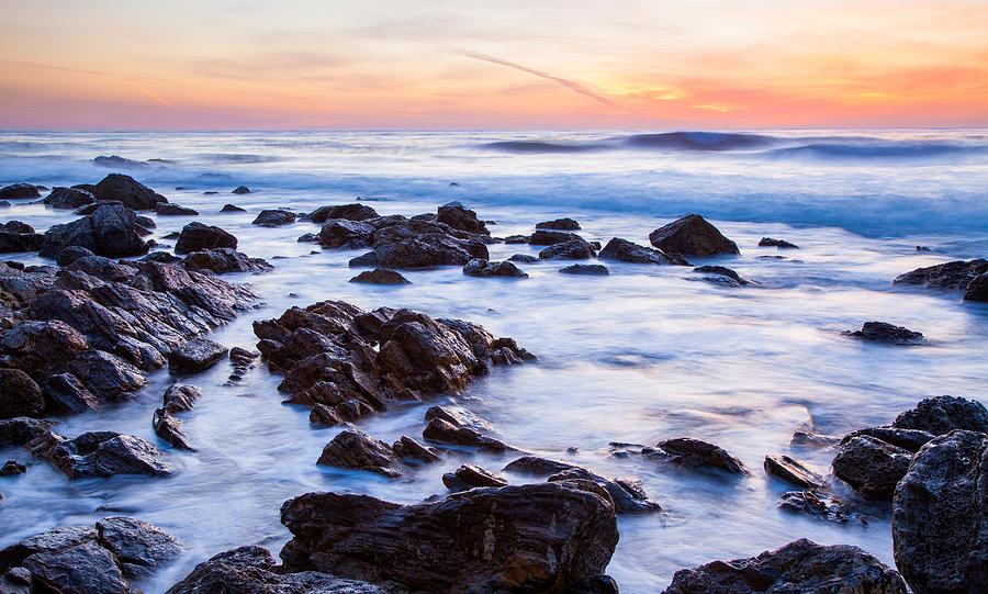 Lunada Bay Sunset Photograph by Adam Pender