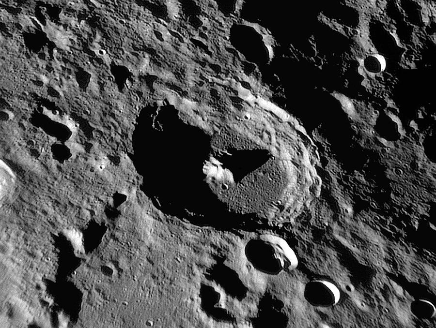 Lunar Crater Piccolomini Photograph by Damian Peach