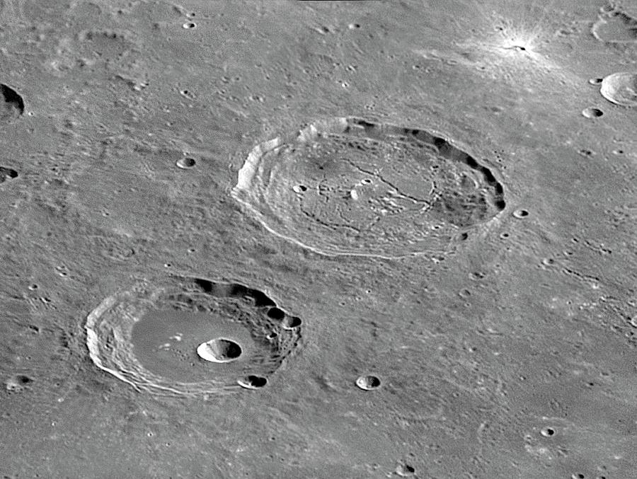 Lunar Craters Hercules And Atlas Photograph by Damian Peach