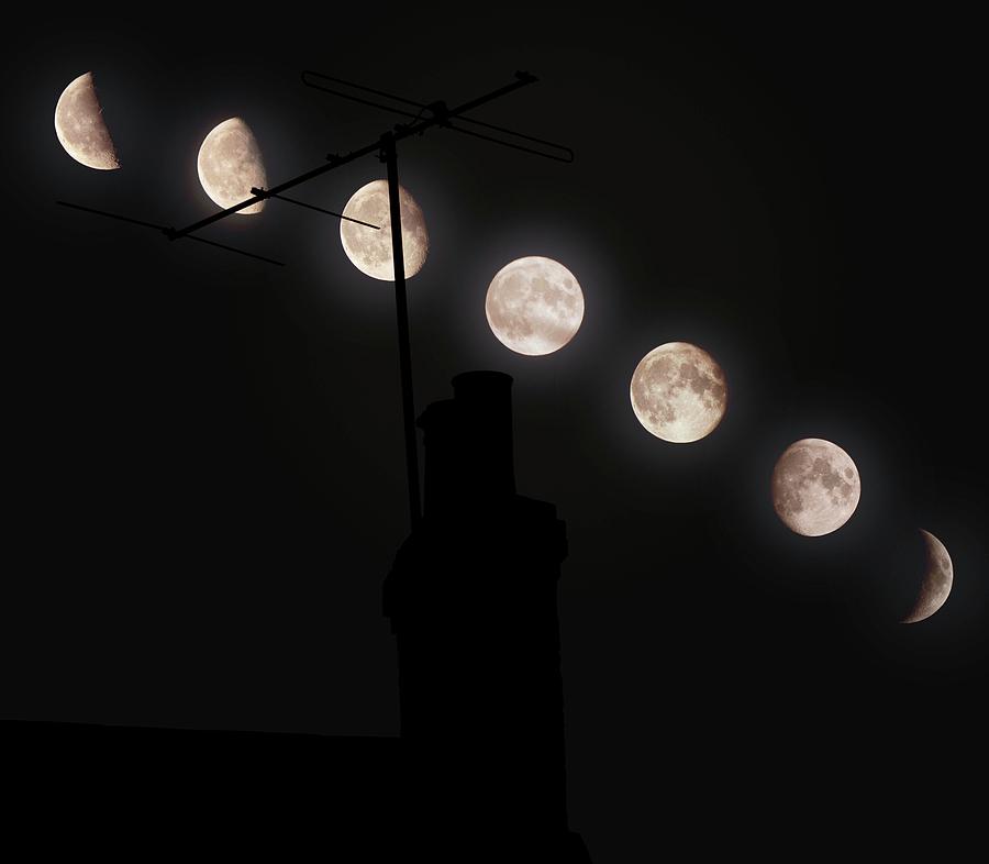 Lunar Phases Photograph by Dr. John Brackenbury/science Photo Library