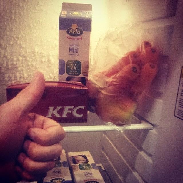 Chicken Photograph - #lunch #at #work #today #carrots #appel by Ole Back