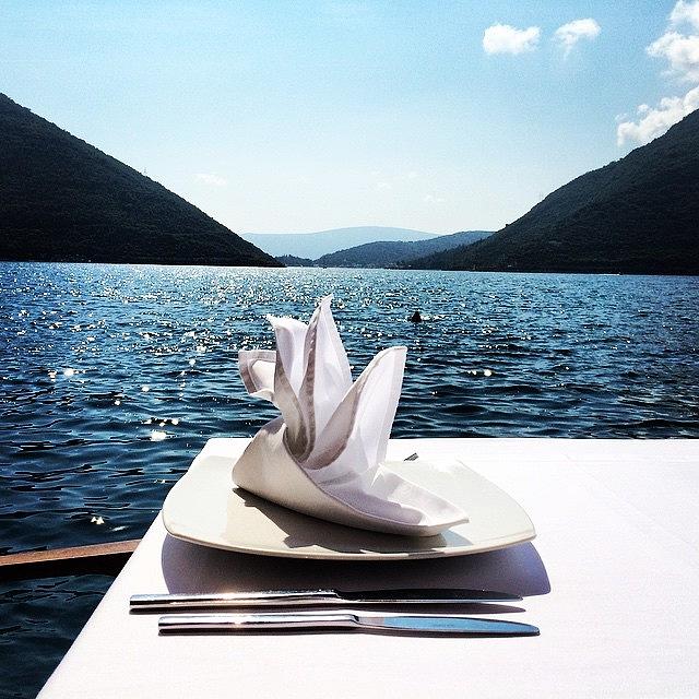 Perast Photograph - Lunch On The Adriatic  by Geoff Pestell
