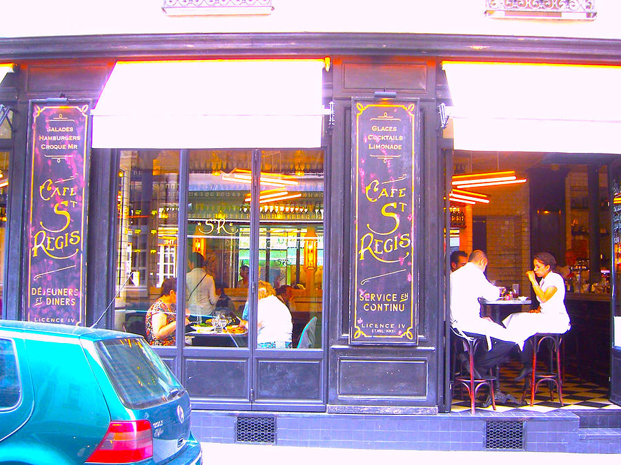 Paris Photograph - Lunch time at the Cafe St Regis in Paris by Jan Matson
