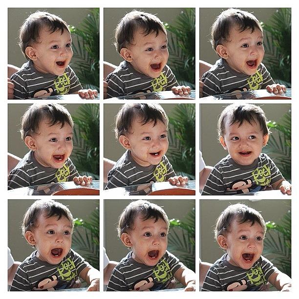 Lunch Time Facial Expressions. He Was Photograph by Jackie Ayala