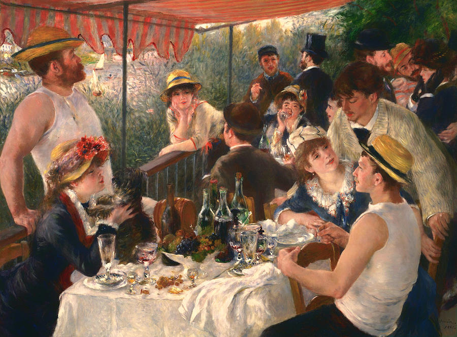 Vintage Painting - Luncheon of the Boating Party by Mountain Dreams