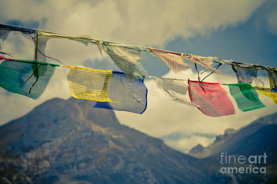 Lungta MUKTINATH YATRA Himalayas mountain NEPAL 2013 Artmif.lv Photograph by Raimond Klavins