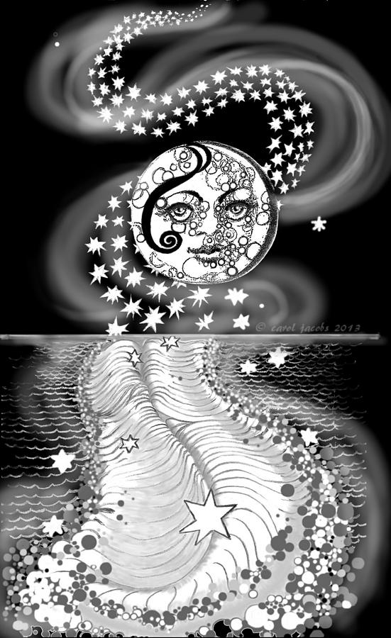 Lure of Moonlight Digital Art by Carol Jacobs