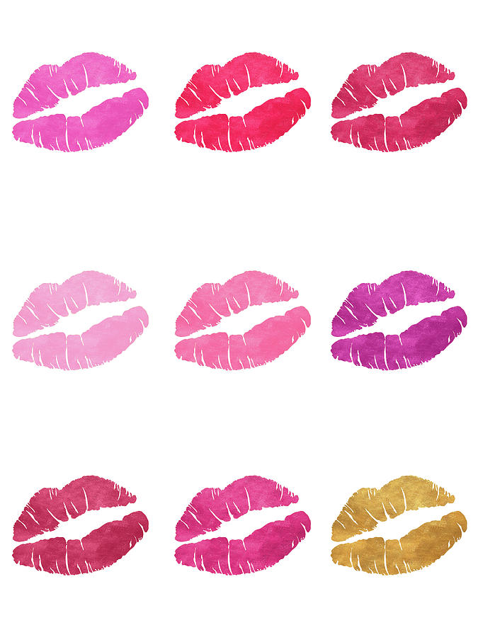 Luscious Digital Art - Luscious Lips by Sd Graphics Studio