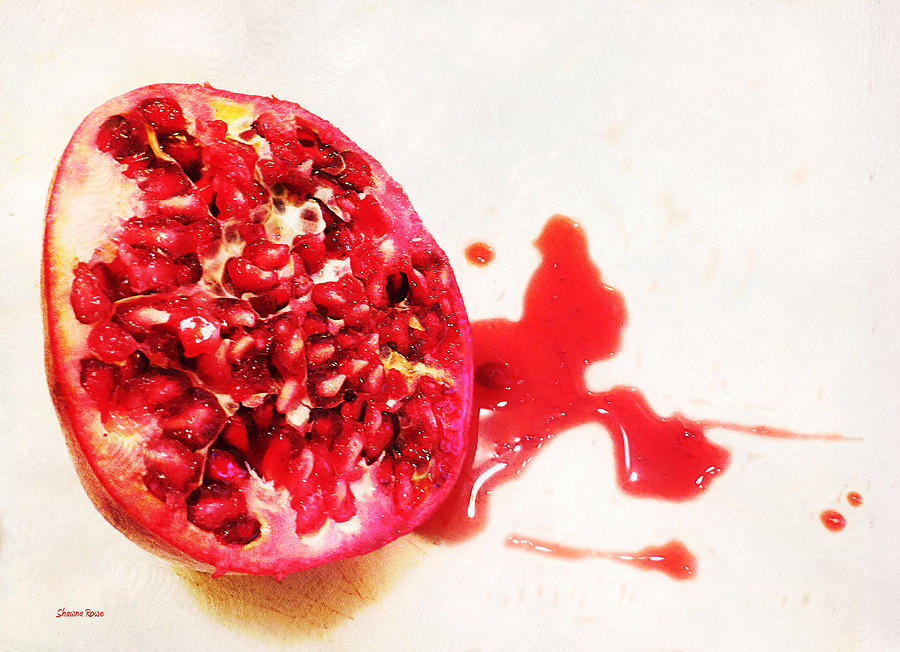 Luscious Ripe Pomegranate Photograph by Shawna Rowe