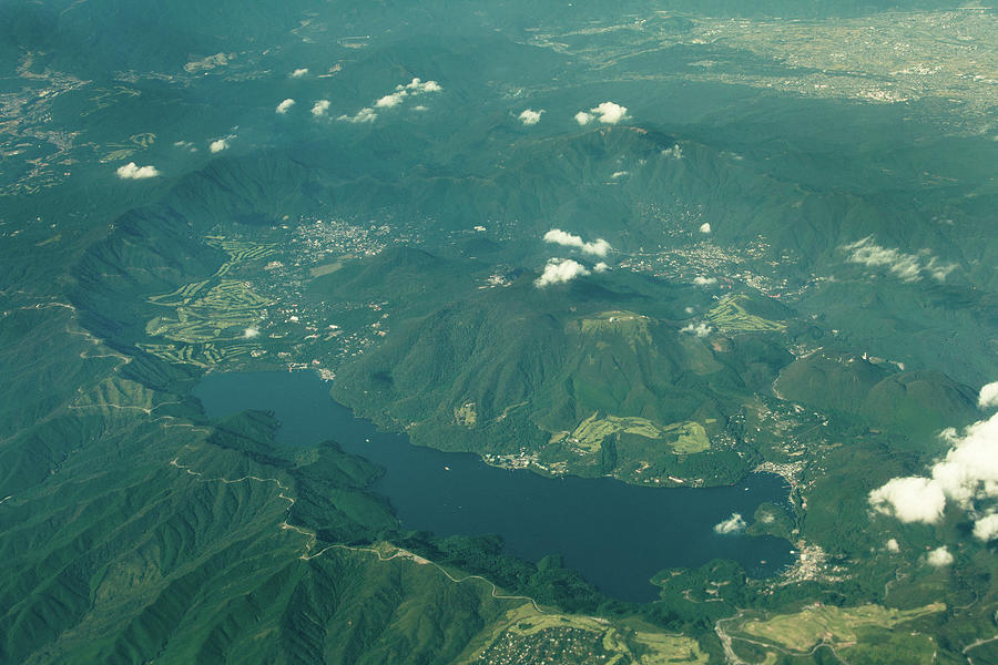 Lush Caldera From Above, Lake Ashi Photograph by Tororo