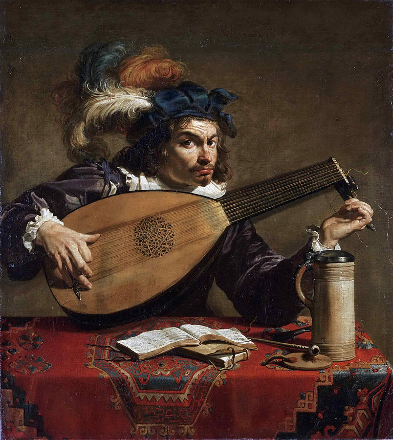 Lute Player Painting by Theodoor Rombouts