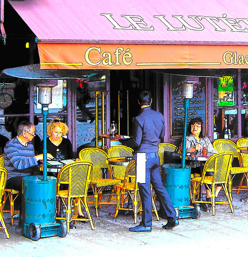 Cafe Lutetia Ile Saint Louis Paris Photograph by Jan Matson