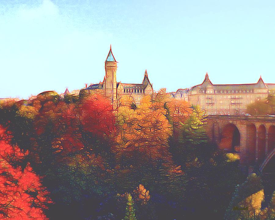 Luxembourg City Skyline Digital Art by Dennis Lundell