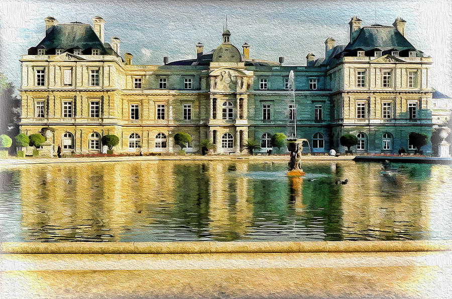 Luxembourg Palace Reflections Photograph by Kathy Bassett