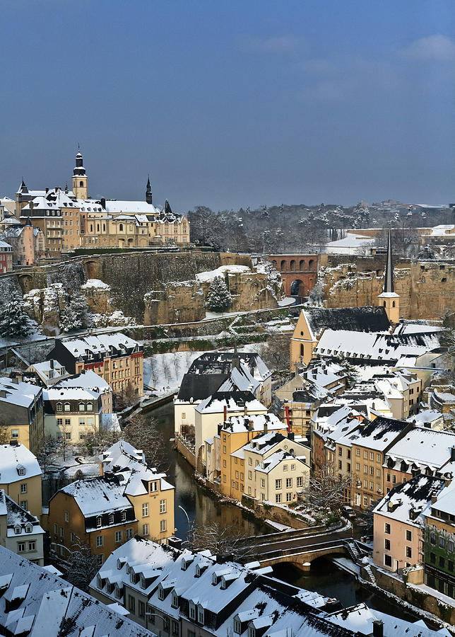 Luxembourg Under Snow Photograph by © Frédéric Collin