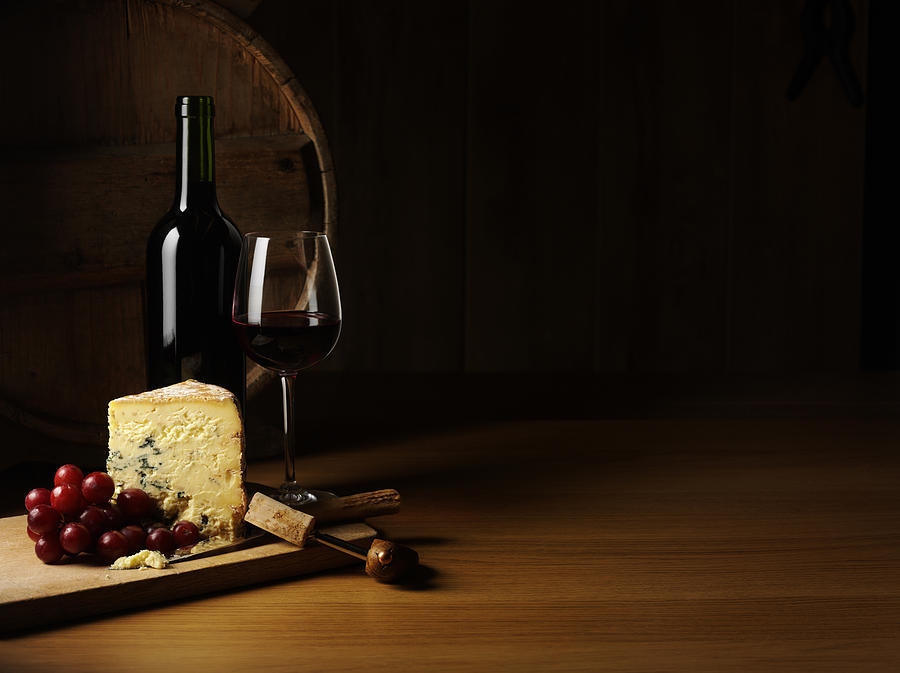 Luxury Cheese and Wine Photograph by Wragg