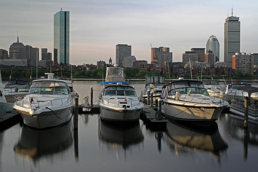 Boat Photograph - Luxury Yachts of Boston by Juergen Roth