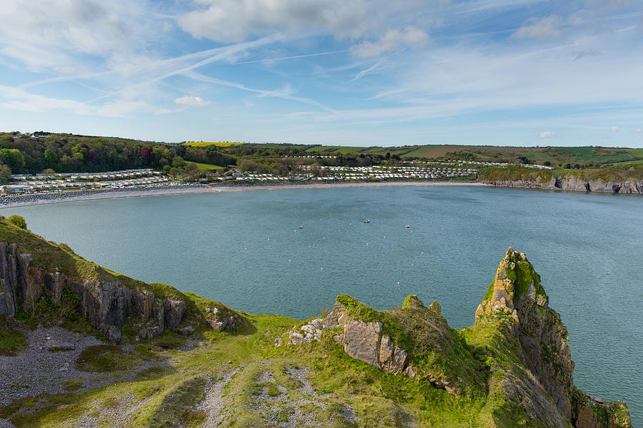 Lydstep Pembrokeshire Wales next to Tenby and Manorbier Photograph by ...