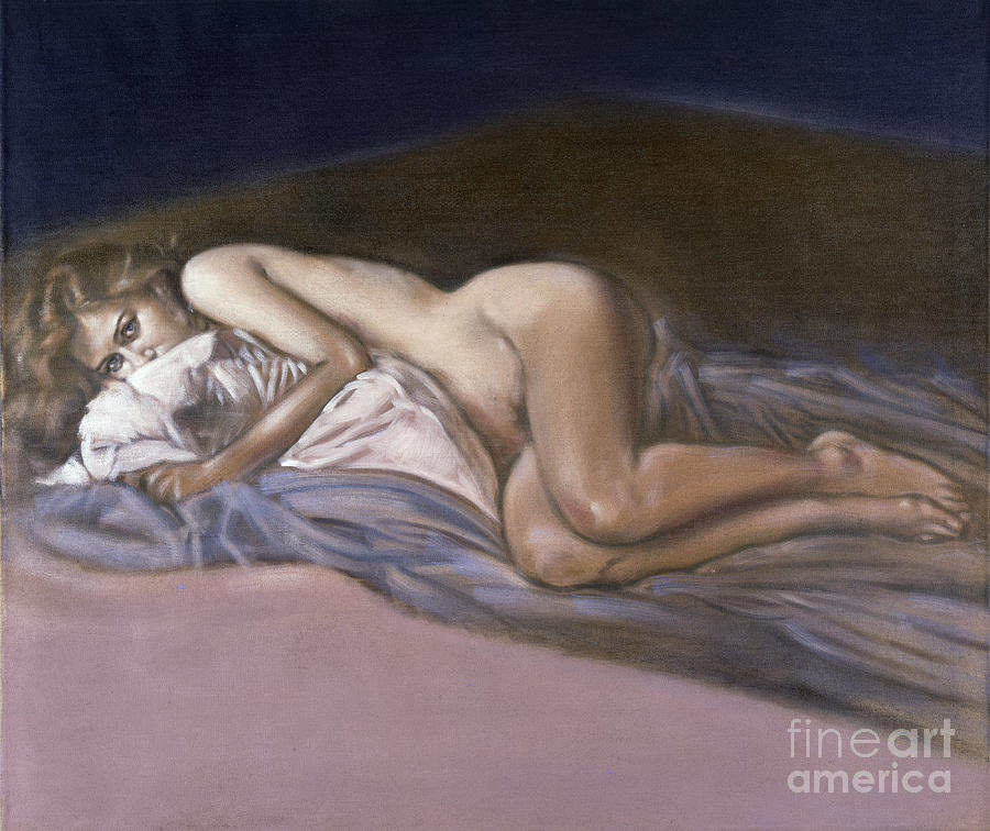 Lying Nude Painting by Ritchard Rodriguez