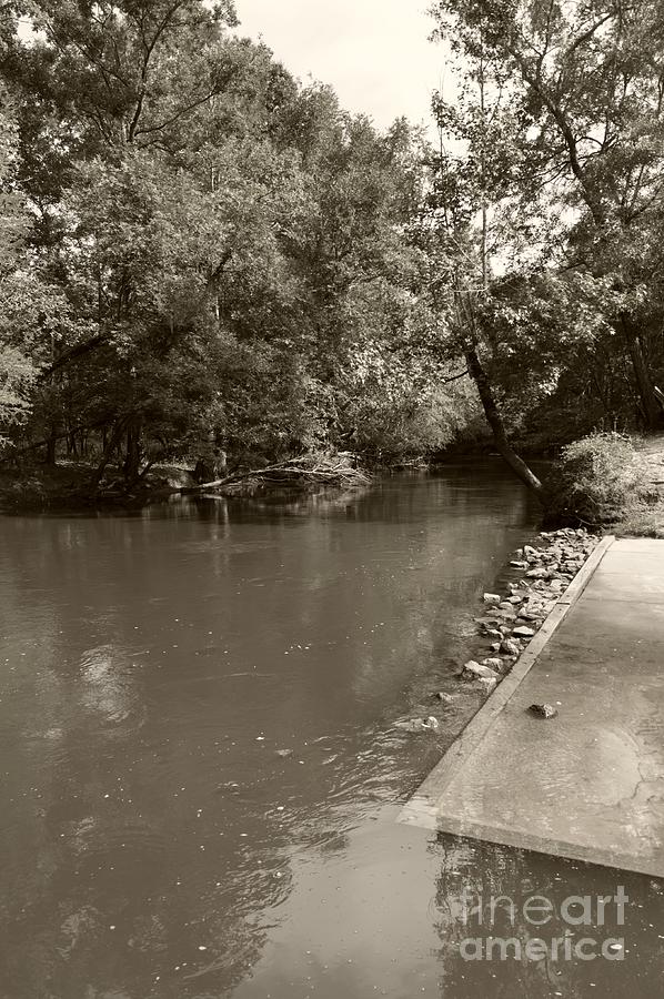 Lynches River Sepia Photograph by MM Anderson
