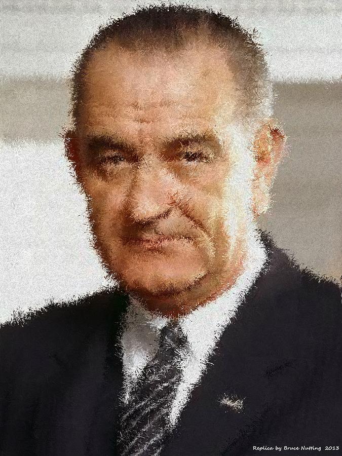 Lyndon Johnson Painting by Bruce Nutting