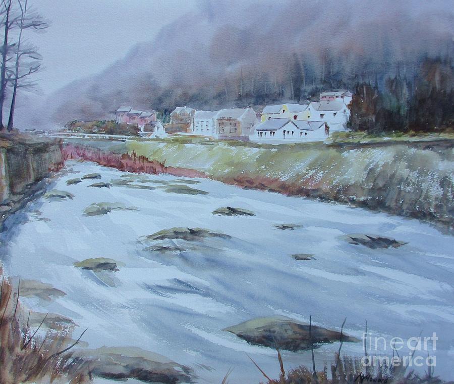 Lynmouth Winter Painting by Martin Howard