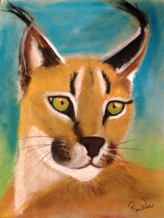 Lynx Pastel by Renee Michelle Wenker