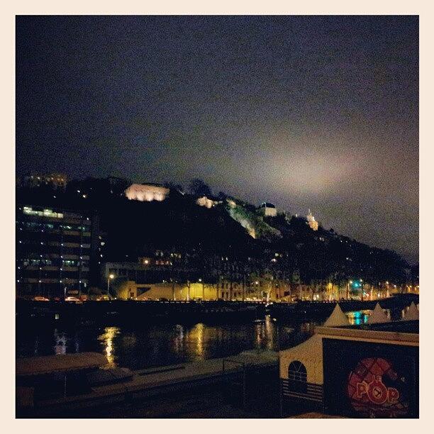 Lyon By Night Photograph by Lynda Larbi