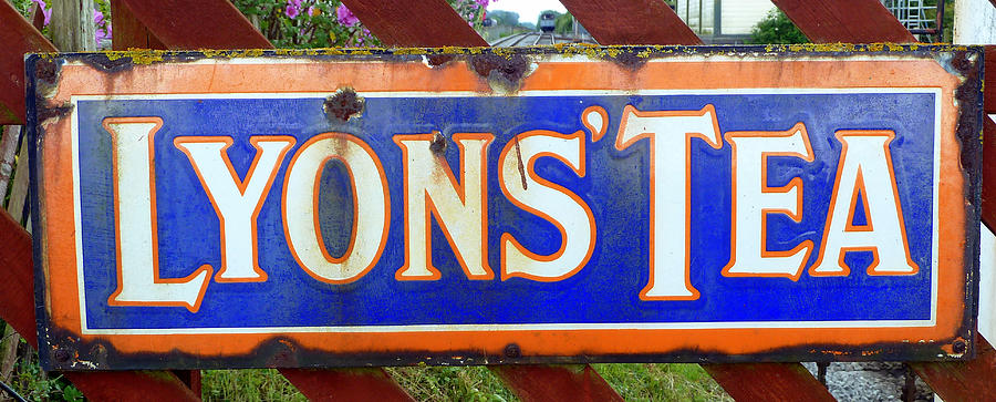 Lyons Tea Railway Advertising Plaque Photograph by Gordon James