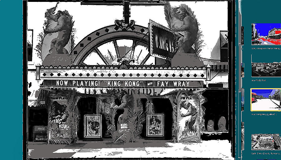 Lyric theater King Kong collage Tucson Arizona 1933-2013 Photograph by David Lee Guss