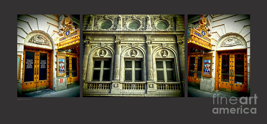 Lyric Theatre Triptych Photograph by James Aiken