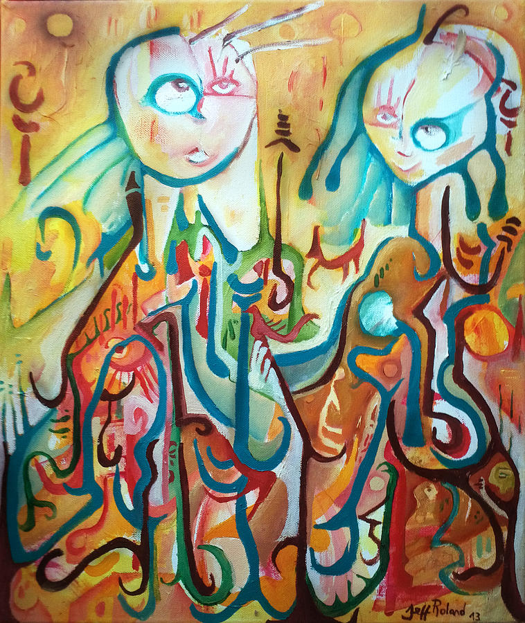 Lyrical Eclipse Painting by Jeff Roland Lyrical Eclipse Painting by Jeff Roland