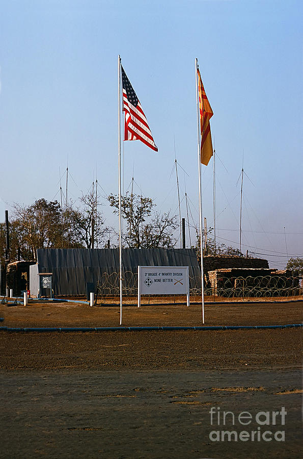 Lz Oasis Photograph - LZ Oasis 3d Brigade None Better Headquarters 4th Infantry division Vietnam  1969 by Monterey County Historical Society