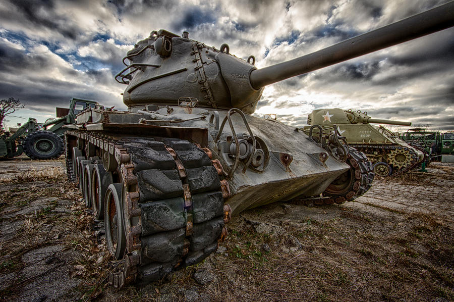 M47 Photograph - M-47 Tank by Mike Burgquist
