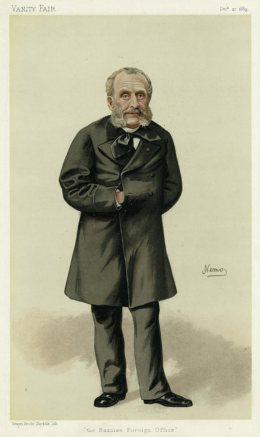 M De Giers Russian Diplomat Drawing by Mary Evans Picture Library